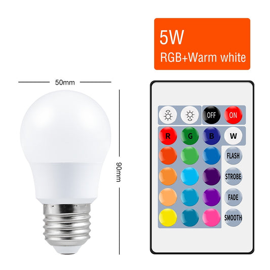 Colorful RGB LED Bulb